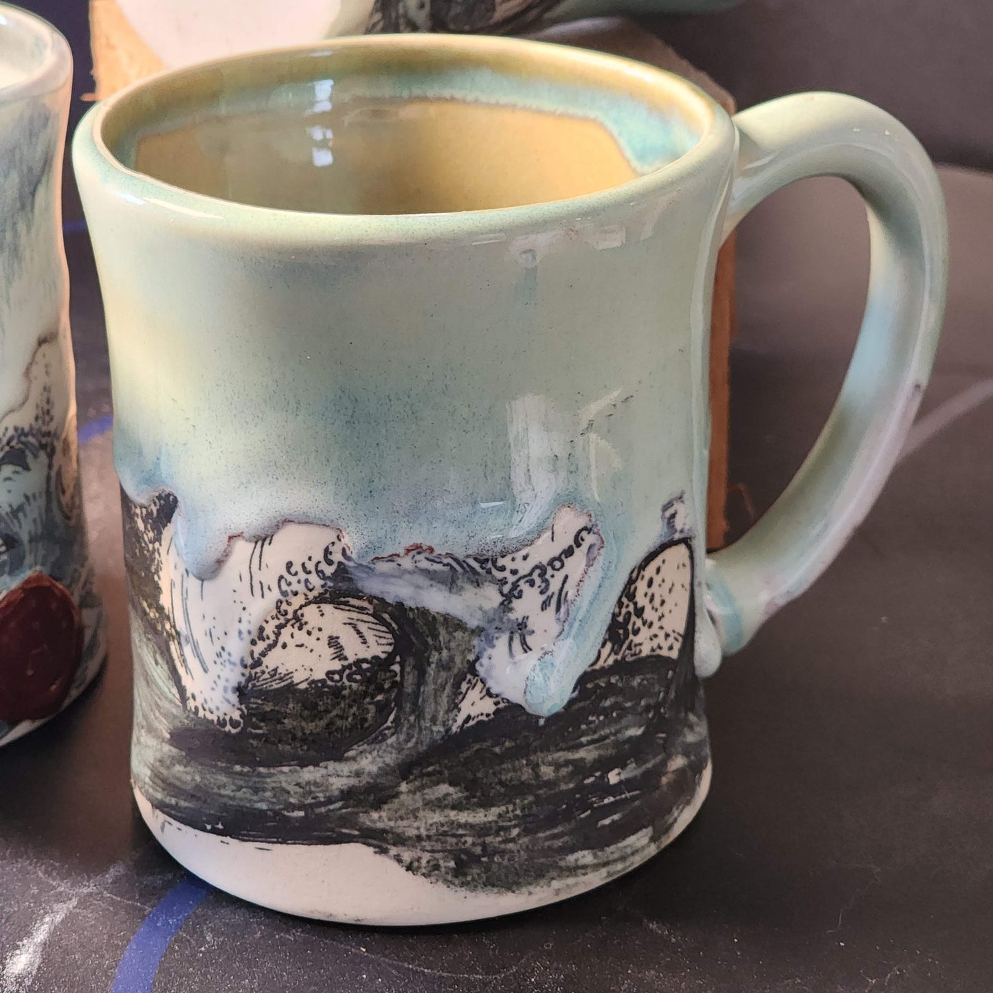 MANUFACTURER PRICING - Stoneware Mugs Crate of 10 - Alex Ceramics Wholesale