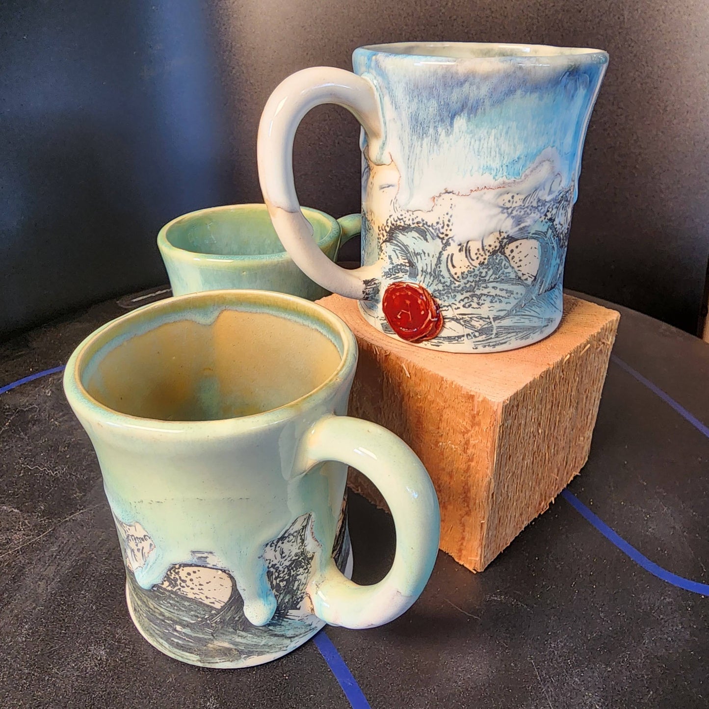 MANUFACTURER PRICING - Stoneware Mugs Crate of 10 - Alex Ceramics Wholesale
