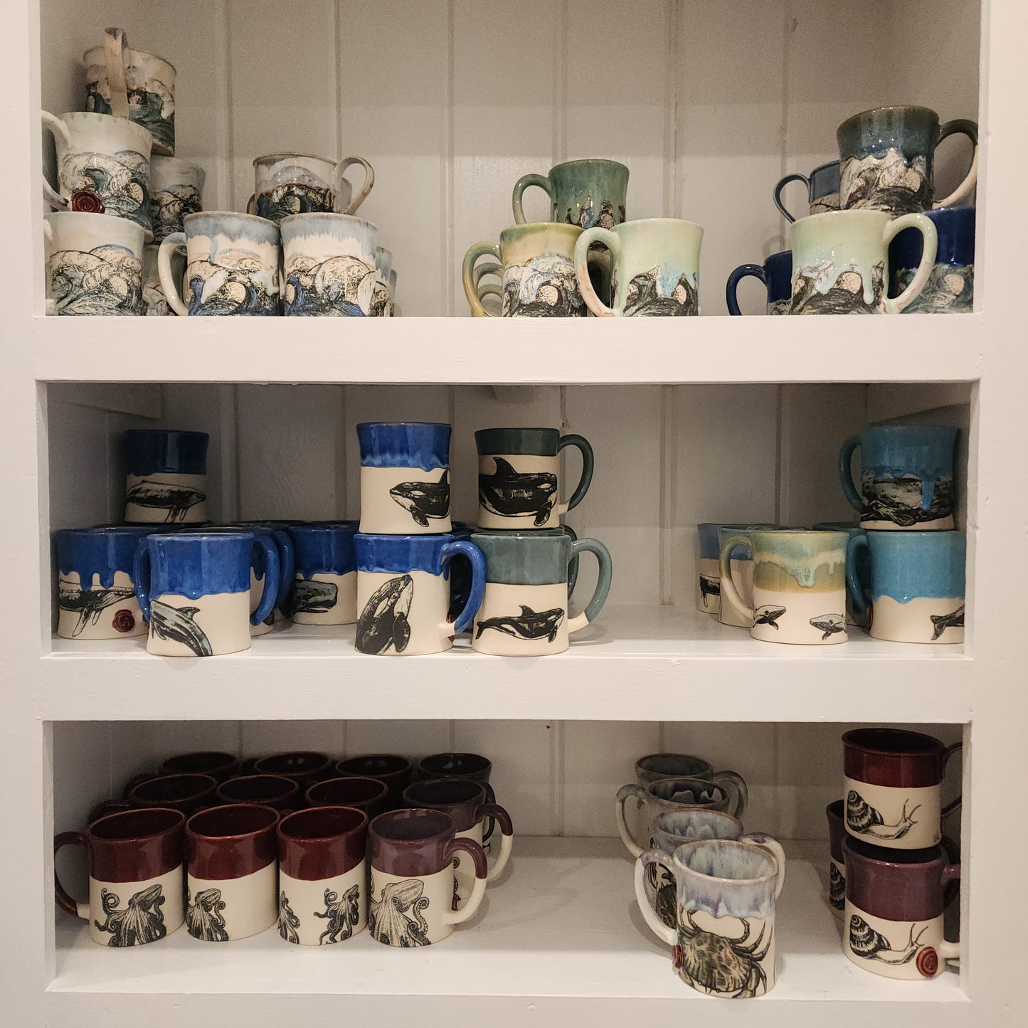 MANUFACTURER PRICING - Stoneware Mugs Crate of 10 - Alex Ceramics Wholesale