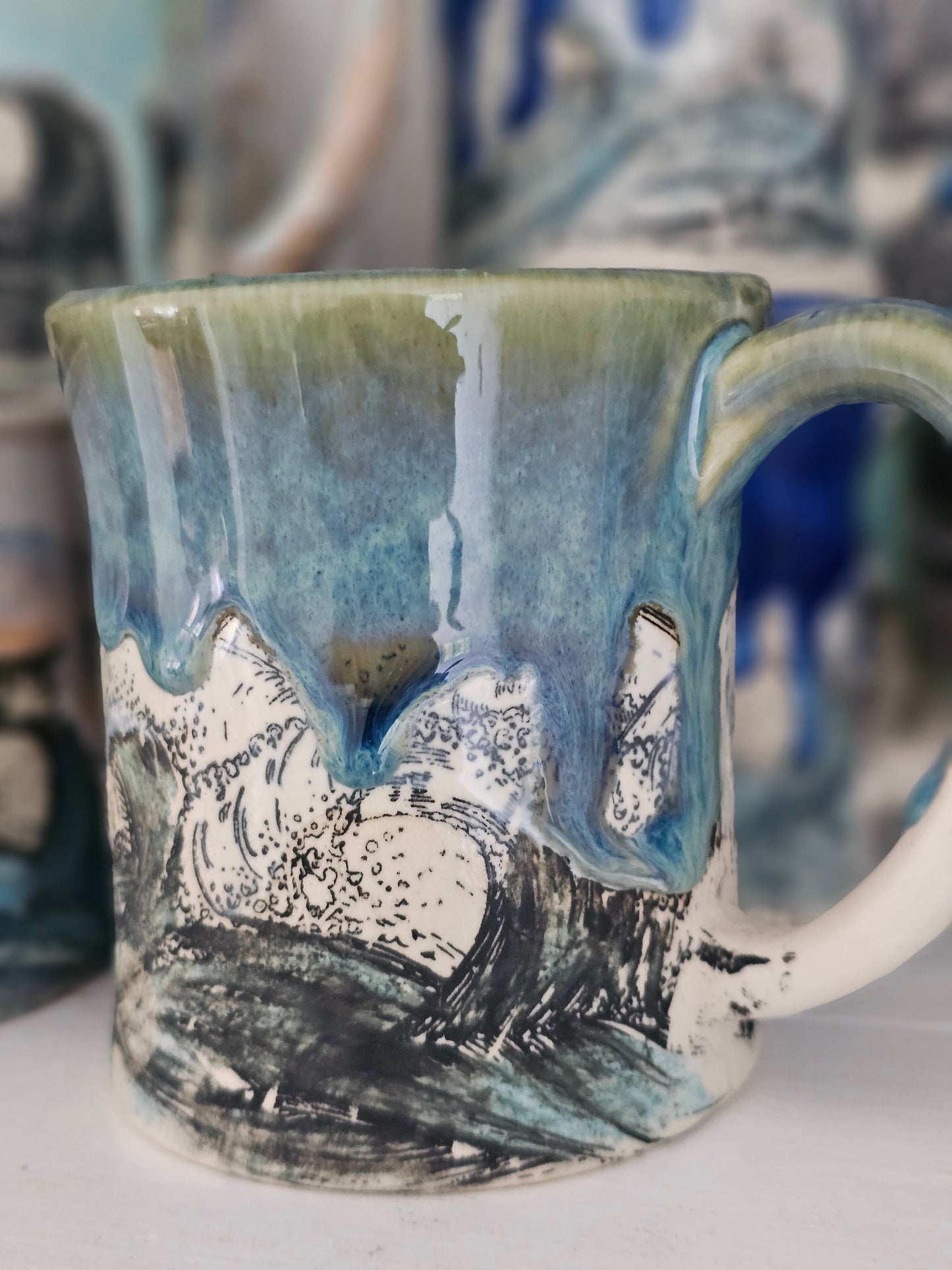 MANUFACTURER PRICING - Stoneware Mugs Crate of 10 - Alex Ceramics Wholesale