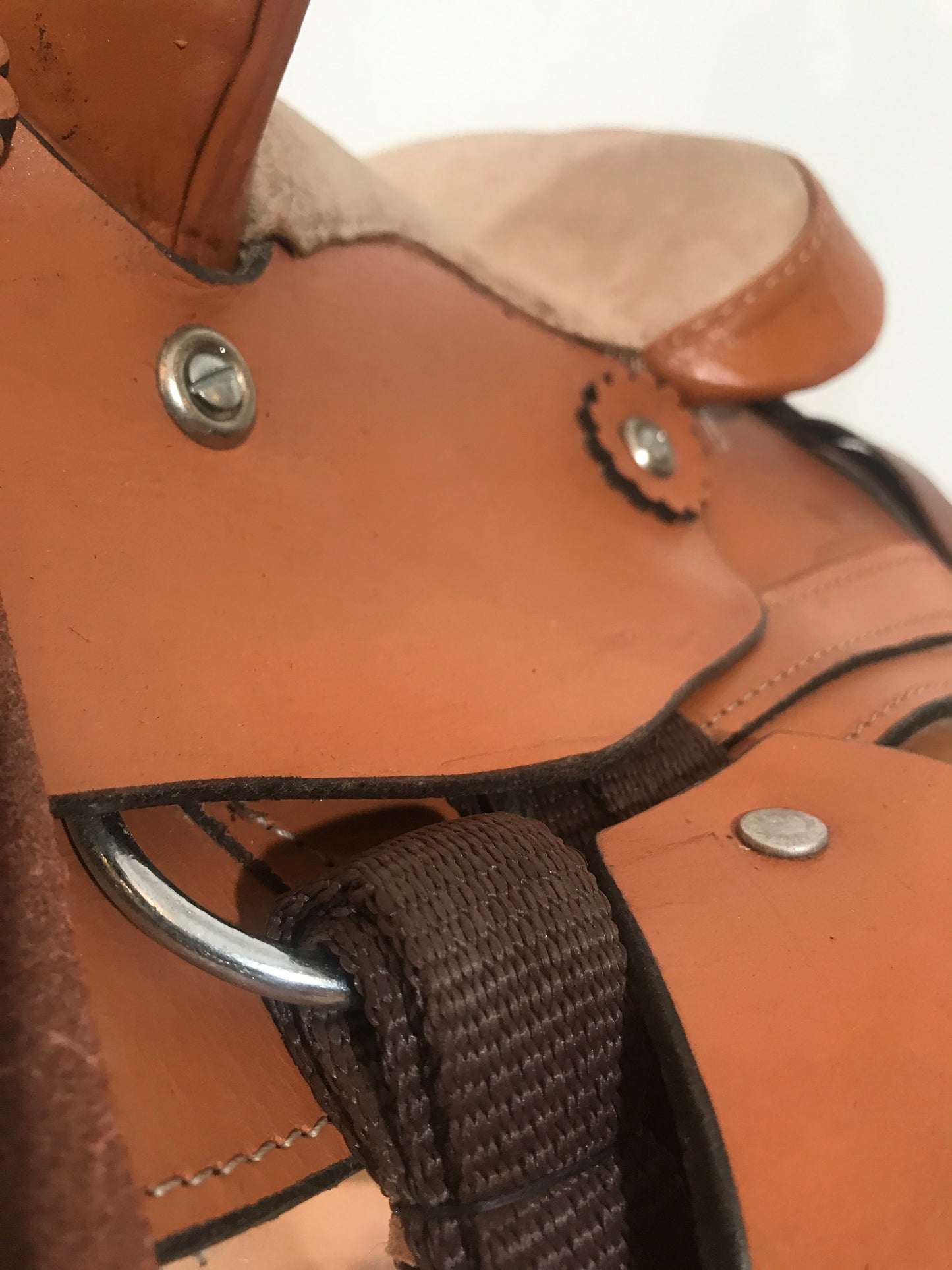 SAMPLE SALE - Buy 1 pc - 8" Leather Western Show Saddle for Ponies & Minis