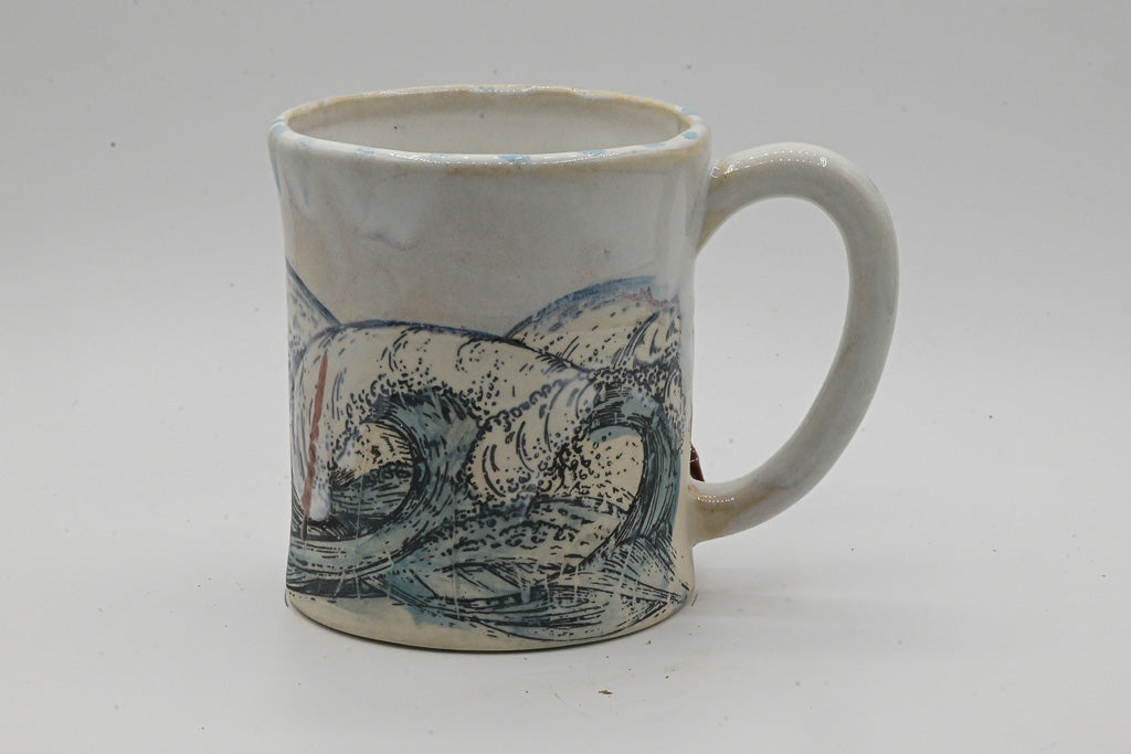 MANUFACTURER PRICING - Stoneware Mugs Crate of 10 - Alex Ceramics Wholesale