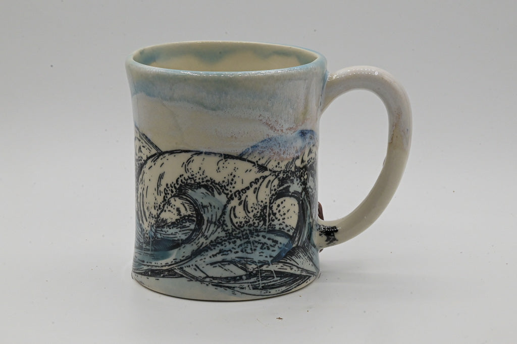 MANUFACTURER PRICING - Stoneware Mugs Crate of 10 - Alex Ceramics Wholesale