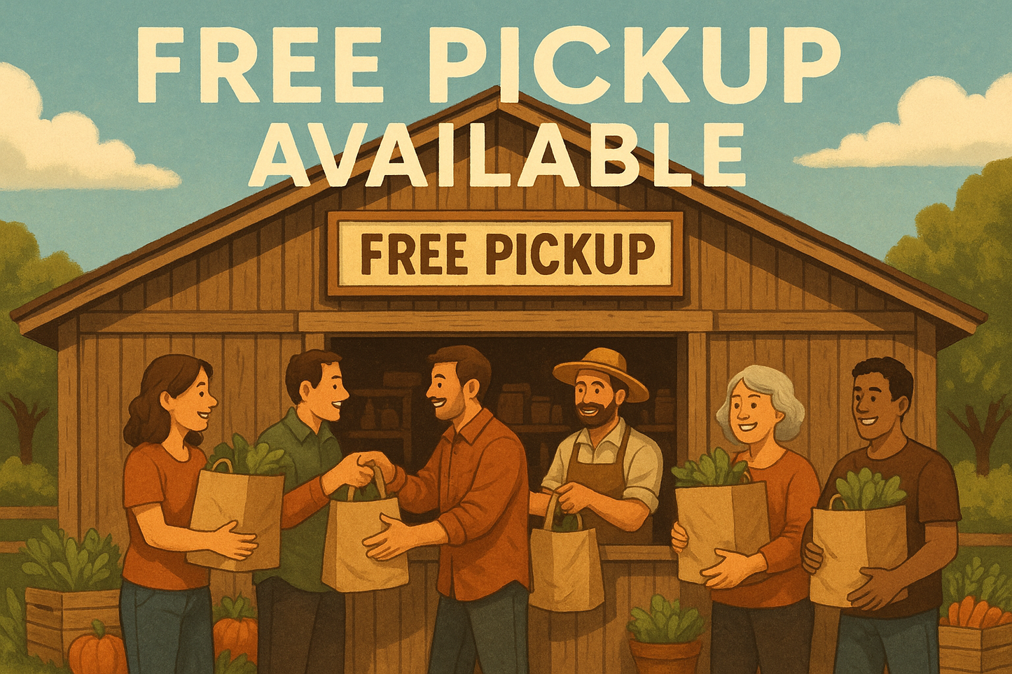 picking up at the shop for free