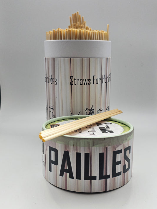 SAMPLE SALE: 2 pk - Rye Stem Straws - 500 Pack (5 and 8 inch)
