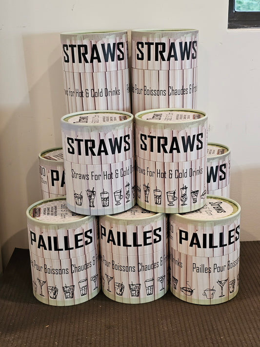 MANUFACTURERS PRICE: MASTER CARTON. 32 pcs  -  500 Pack  - 8" - RYE STEM COCKTAIL STRAWS