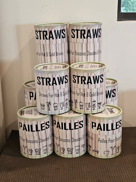 MANUFACTURERS PRICE: MASTER CARTON. 48 pcs  -  500 Pack  - 5" - RYE STEM COCKTAIL STRAWS