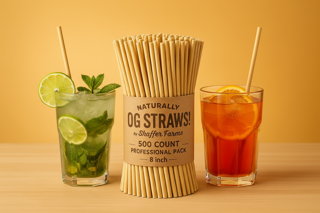 Naturally OG Straws 8 inch 500 pack professional