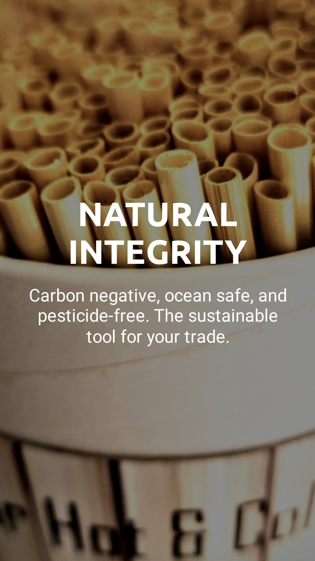 Natural Integrity — Carbon negative, ocean safe, pesticide-free grain straws
