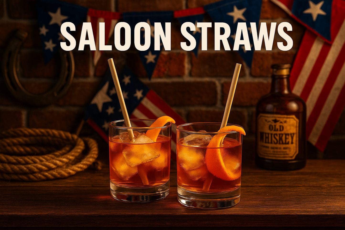 Saloon straws — natural rye straws for bars and restaurants