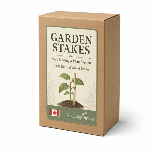Garden Stakes — Seed-Starting & Plant Support Straws (500 ct)