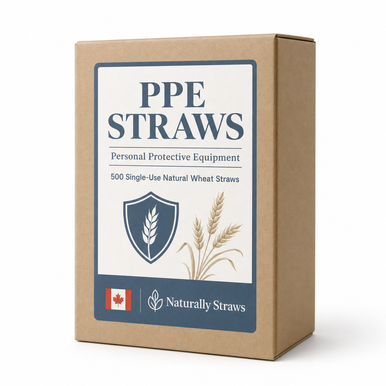 PPE Straws — Personal Protective Equipment Single-Use Pack (500 ct)