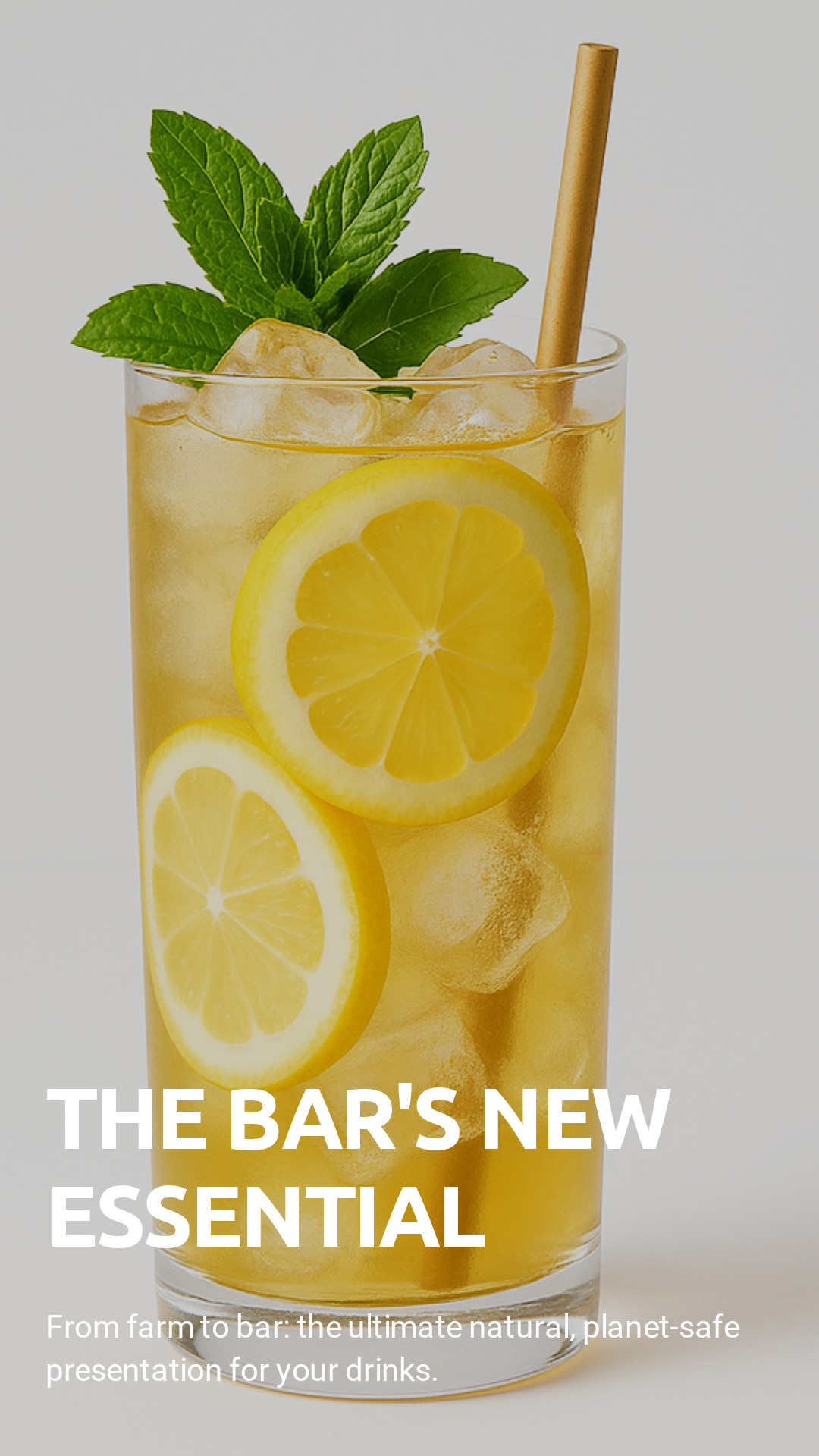 Natural straw in tall glass — The Bar's New Essential