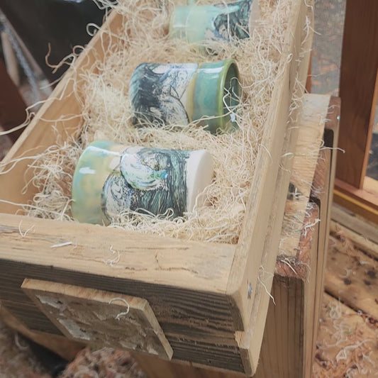 MANUFACTURER PRICING - Stoneware Mugs Crate of 10 - Alex Ceramics Wholesale