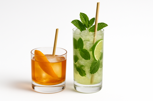 Naturally Straws sample pack — 5 inch and 8 inch rye straws